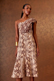 VESTIDO MIDI RECORTES SERPENTE COLEÇÃO INVERNO 25