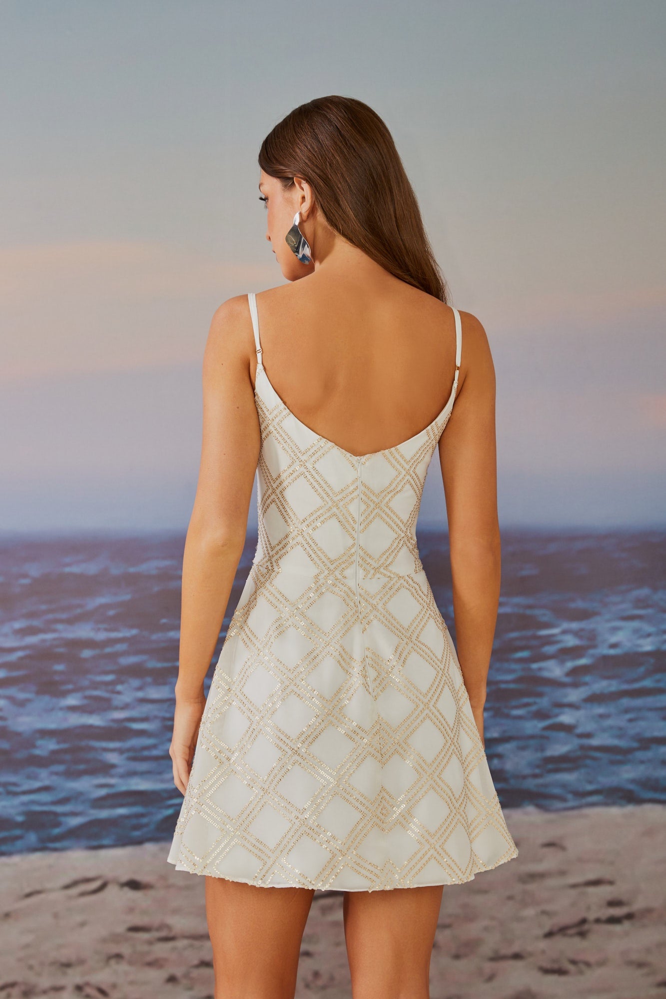 VESTIDO CURTO JESSIFER LOSANGO COLEÇÃO ALTO VERÃO 25
