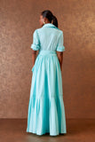 VESTIDO LONGO SAIA PREGAS COLEÇÃO INVERNO 25