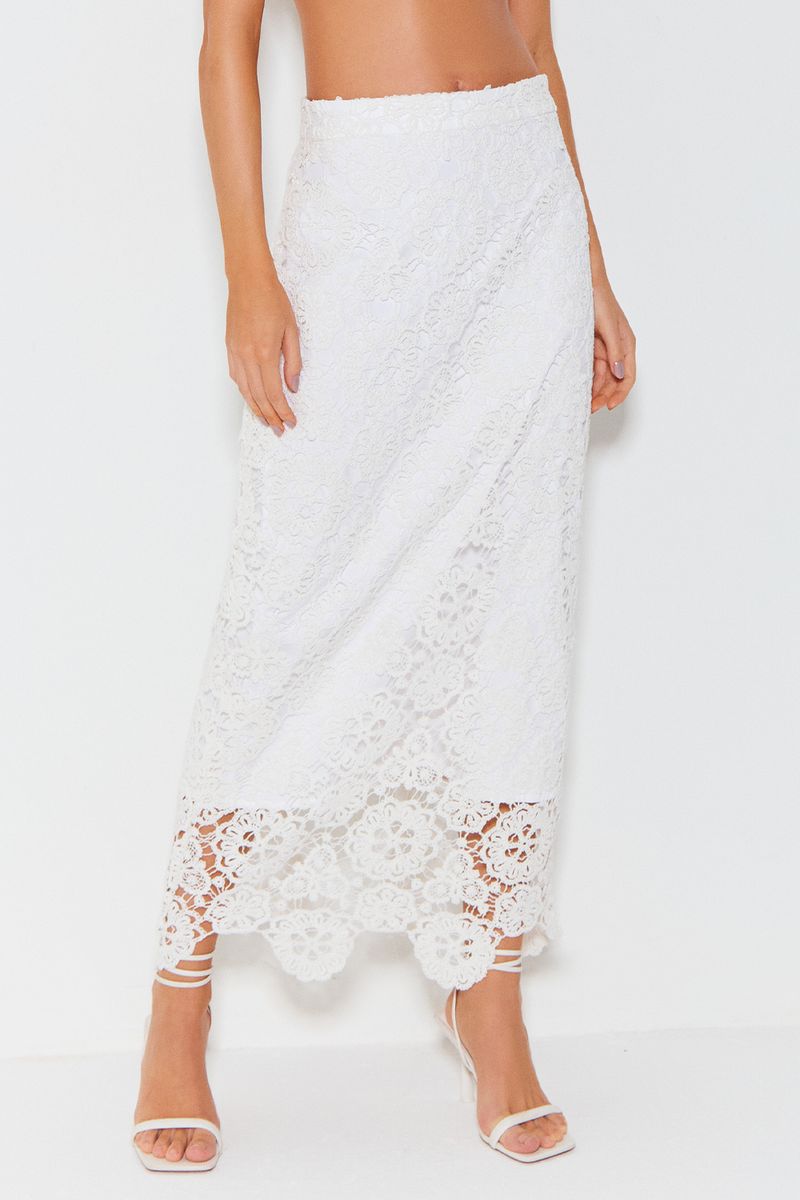 CONJUNTO DE SAIA MIDI LAPIS E CROPPED ALÇA FINA EM TRICOT COLEÇÃO VERÃO 24