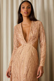 VESTIDO LONGO RAFAELA PAETE COLEÇÃO INVERNO 26