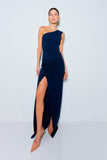 VESTIDO LONGO UM OMBRO SÓ COM FENDA COLEÇÃO INVERNO 24
