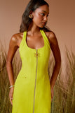 VESTIDO MIDI RECORTE ZIPER COLEÇÃO VERÃO 26