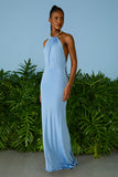 VESTIDO LONGO ISADORA GOLA FRANZIDA COLEÇÃO VERÃO 26