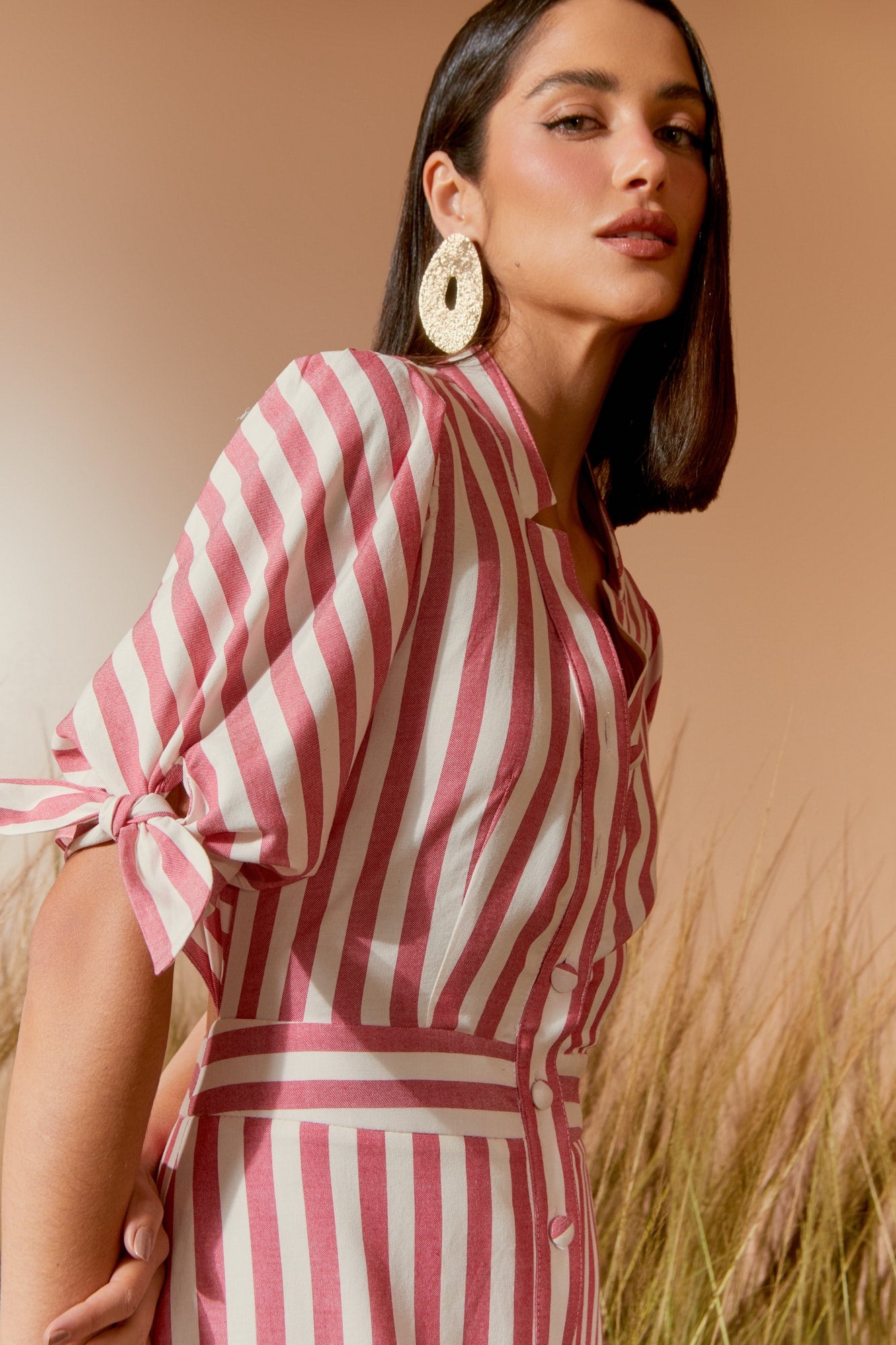 CHEMISE LISTRADO ROMA COLEÇÃO VERÃO 26