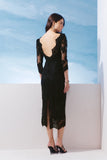 VESTIDO MIDI RENDA DECOTE COSTAS COLEÇÃO VERÃO 27