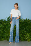 CALÇA JEANS MAJU BORDADO CRISTAL COLEÇÃO VERÃO 26