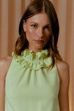 VESTIDO CURTO BABADO GOLA COLEÇÃO VERÃO 25