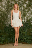 VESTIDO CURTO MANUELA BABADO COLEÇÃO VERÃO 27
