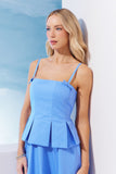 VESTIDO MIDI BASQUE PREGAS COLEÇÃO VERÃO 27