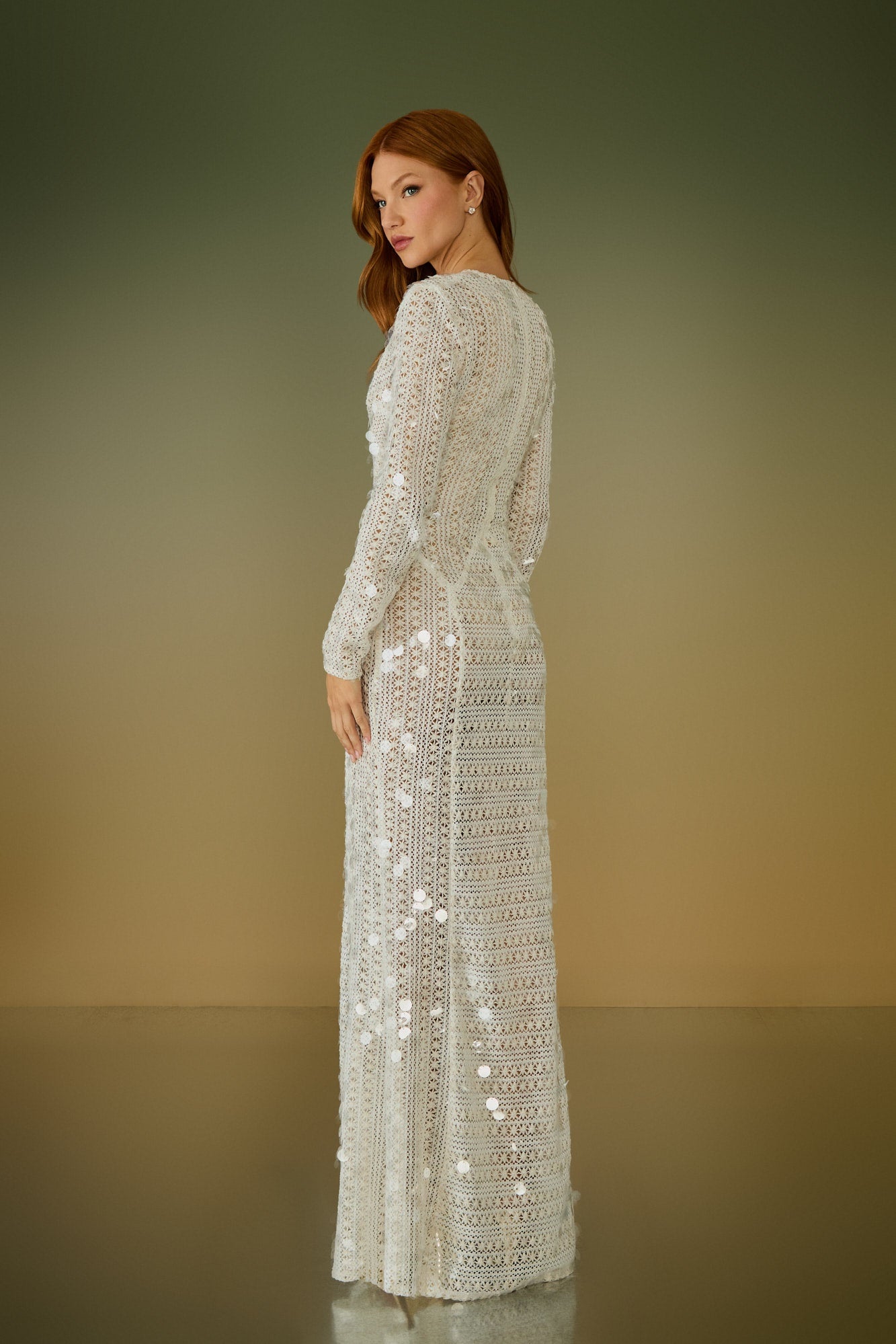 VESTIDO LONGO GABRIELA CROCHET PAETE COLEÇÃO ALTO VERÃO 26