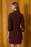 VESTIDO CURTO CHEMISE CREPE COLEÇÃO INVERNO 26