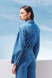 JAQUETA JEANS CROPPED PREGAS MANGA COLEÇÃO VERÃO 27