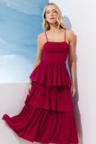 VESTIDO MIDI BABADOS EM CAMADAS COLEÇÃO VERÃO 27