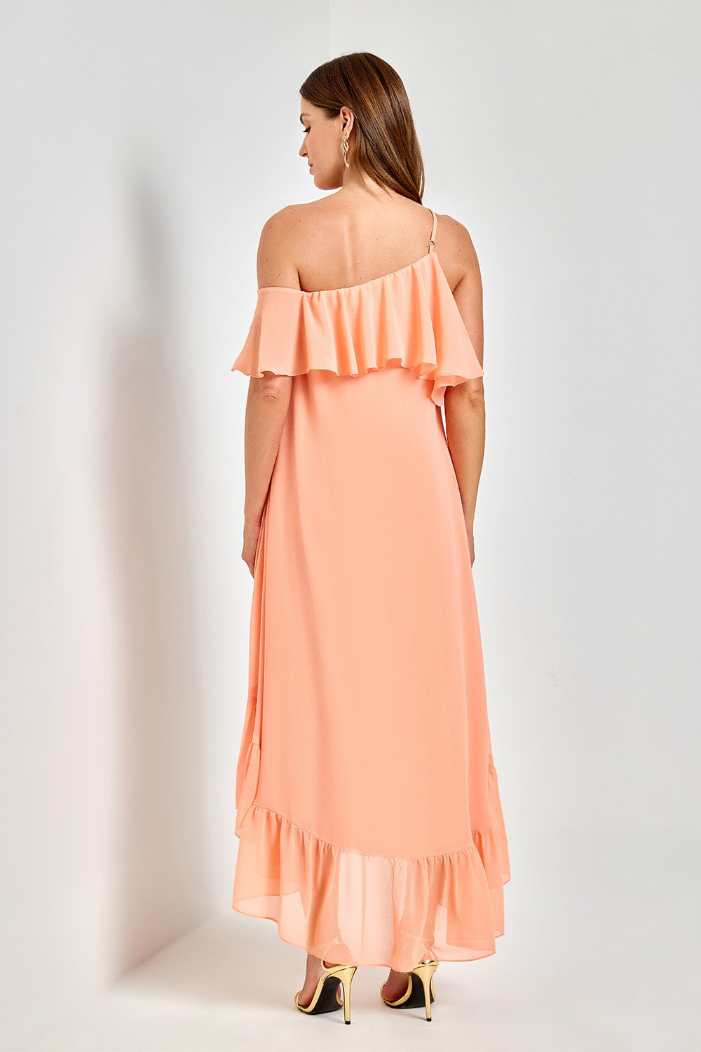 VESTIDO MULLET ASSIMETRICO BRUMA COLEÇÃO VERÃO 26