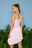 VESTIDO CURTO JADE PLISSADO COLEÇÃO VERÃO 26