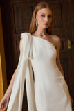 VESTIDO CREPE LAÇO OMBRO SÓ COLEÇÃO INVERNO 26