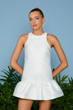 VESTIDO CURTO WANDA DECOTE TRANCADO COLEÇÃO VERÃO 26