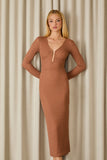 VESTIDO MIDI STEPHANY LUREX COLEÇÃO INVERNO 26