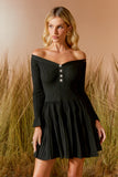 VESTIDO TRICOT BOTÕES STRASS COLEÇÃO VERÃO 26