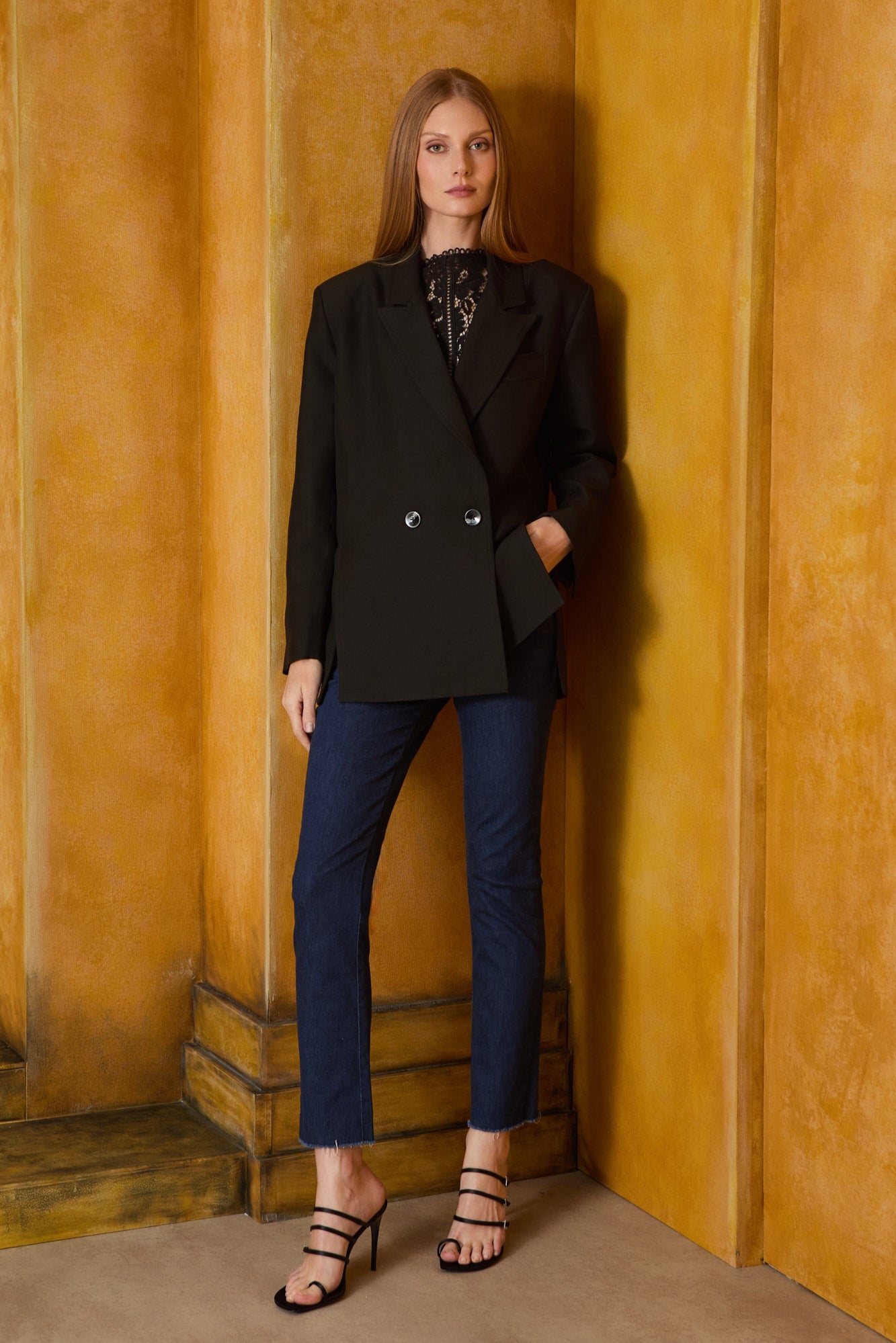 BLAZER CREPE BOLSO DIAGONAL COLEÇÃO INVERNO 26