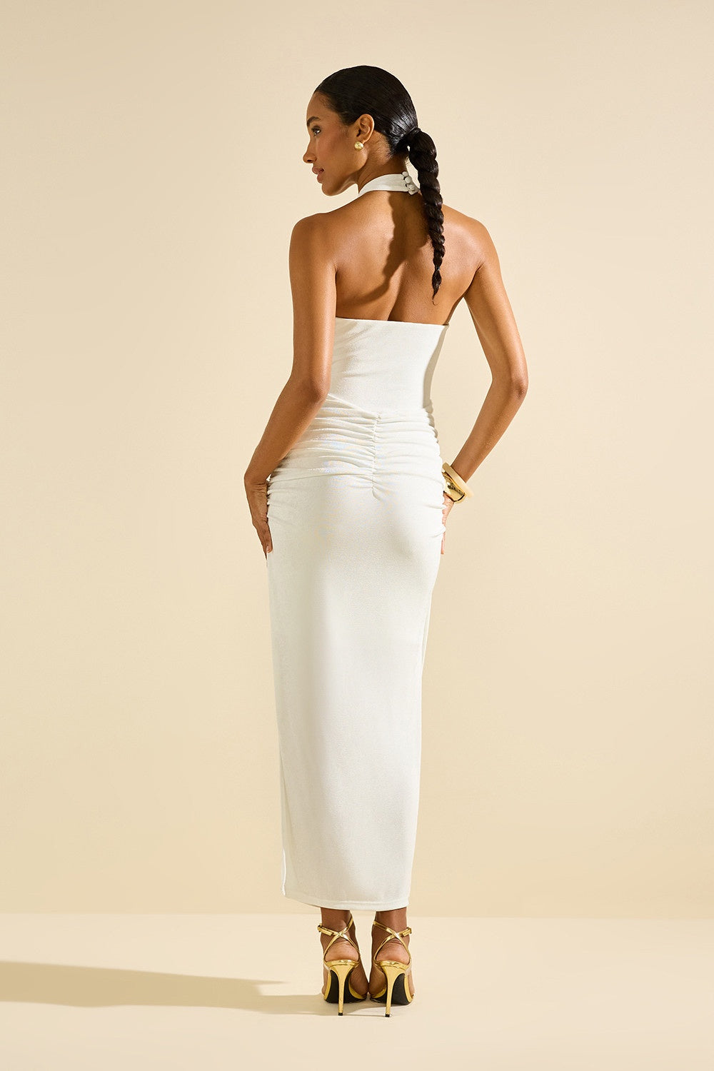 VESTIDO DRAPEADO LEDA COLEÇÃO VERÃO 26