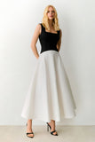 VESTIDO MIDI COM DECOTE RETO E ALCAS LARGAS COLEÇÃO VERÃO 27