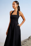VESTIDO MIDI FRENTE UNICA RECORTES COLEÇÃO ALTO VERÃO 26