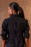 JAQUETA BASQUE BLACK JEANS COLEÇÃO INVERNO 25