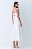 VESTIDO MIDI COM DETALHE AVIAMENTO BARRA E DECOTE COLEÇÃO VERÃO 27