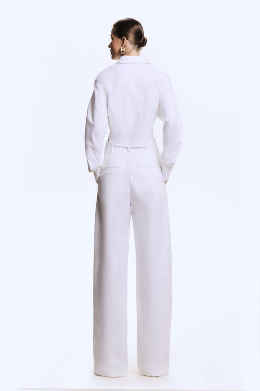 CONJUNTO CALCA RETA FRISO FRONTAL E CAMISA AMARRACAO FRONTAL COLEÇÃO INVERNO 26