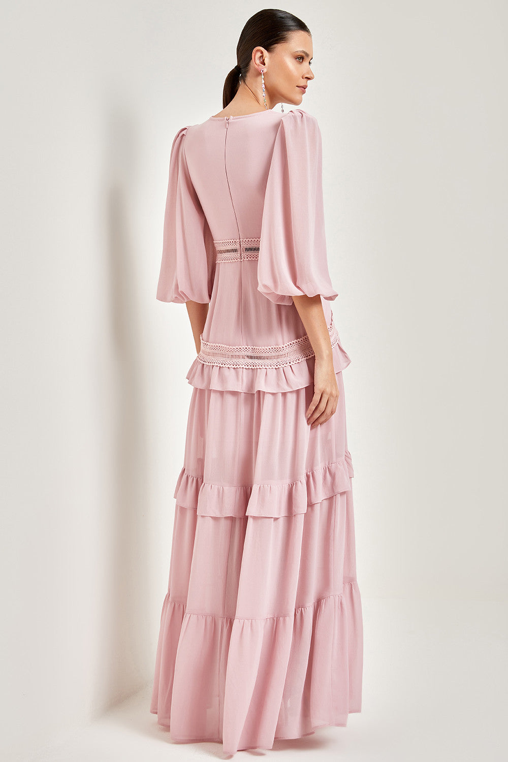 VESTIDO LONGO FENDA CLARA COLEÇÃO VERÃO 24