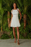 VESTIDO CURTO RENDA DETALHES RENDA  COLEÇÃO VERÃO 24