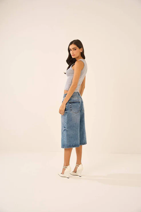 BERMUDA JEANS COLEÇÃO INVERNO 25