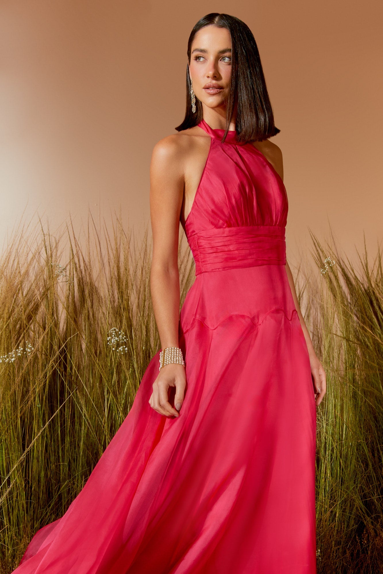 VESTIDO LONGO FRENTE UNICA COLEÇÃO VERÃO 26