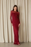 VESTIDO LONGO AMANDA BORDADO COLEÇÃO INVERNO 26