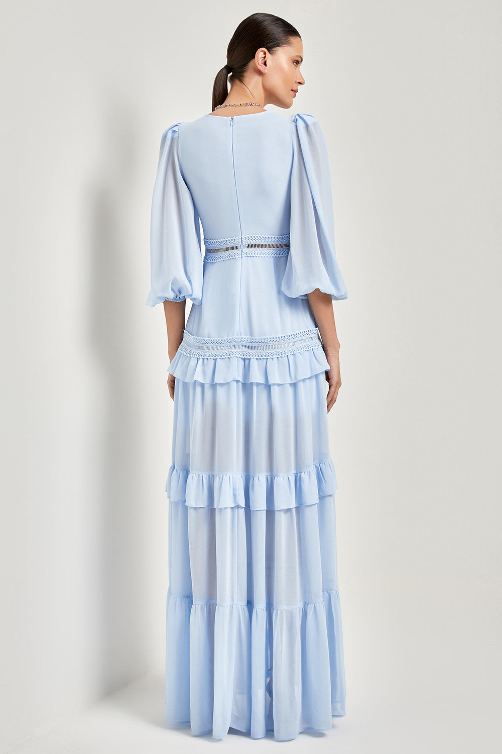 VESTIDO LONGO FENDA CLARA COLEÇÃO VERÃO 24