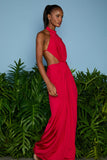 VESTIDO LONGO SOPHIA GOLA ALTA COLEÇÃO VERÃO 26
