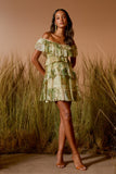 VESTIDO CURTO ESTAMPA HABITAT COLEÇÃO VERÃO 26