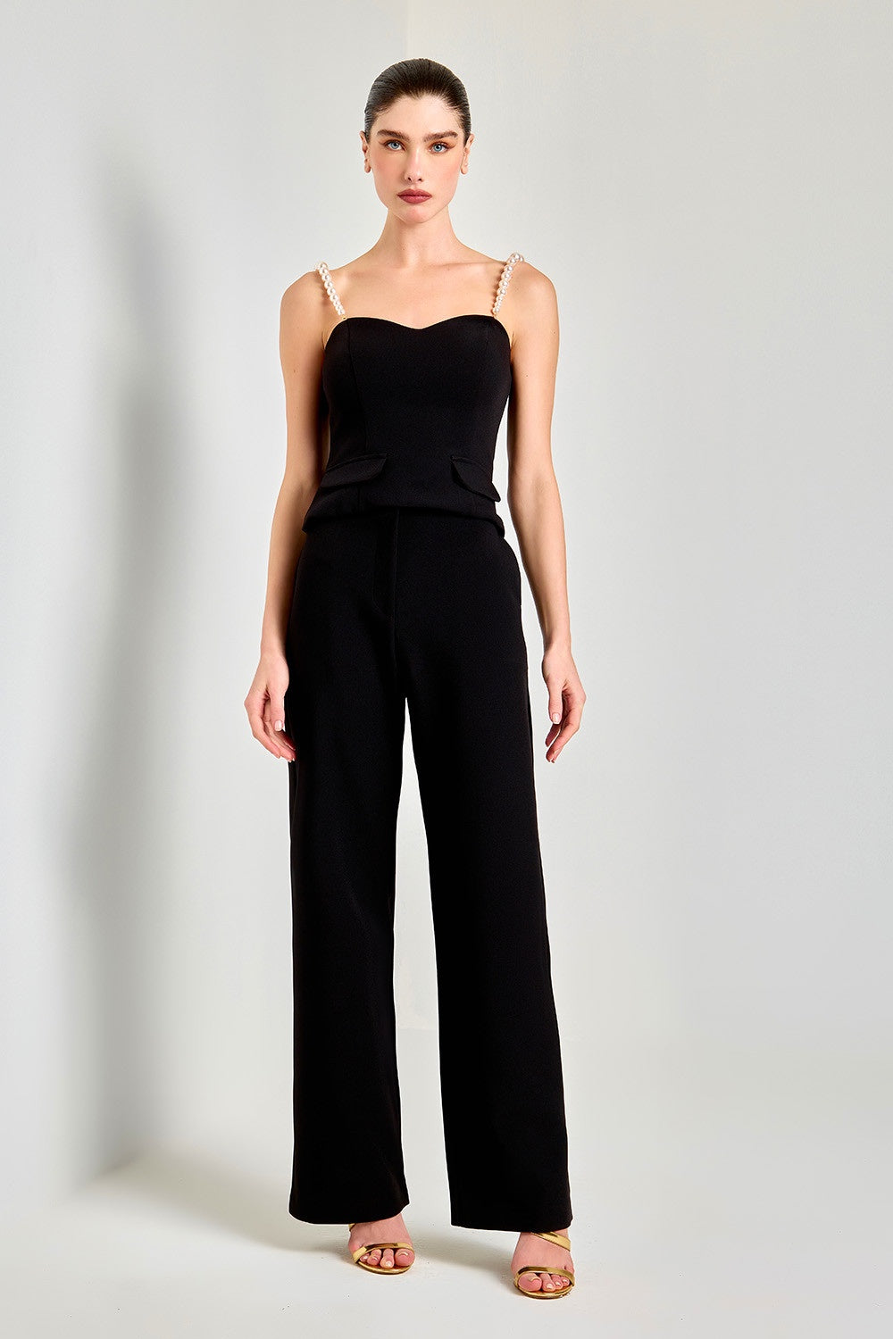 CONJUNTO DE BLUSA PEARLS E CALÇA CONCHA COLEÇÃO VERÃO 25