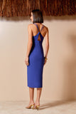 VESTIDO MIDI ALÇAS TIRAS FENDA COLEÇÃO ALTO VERÃO 25