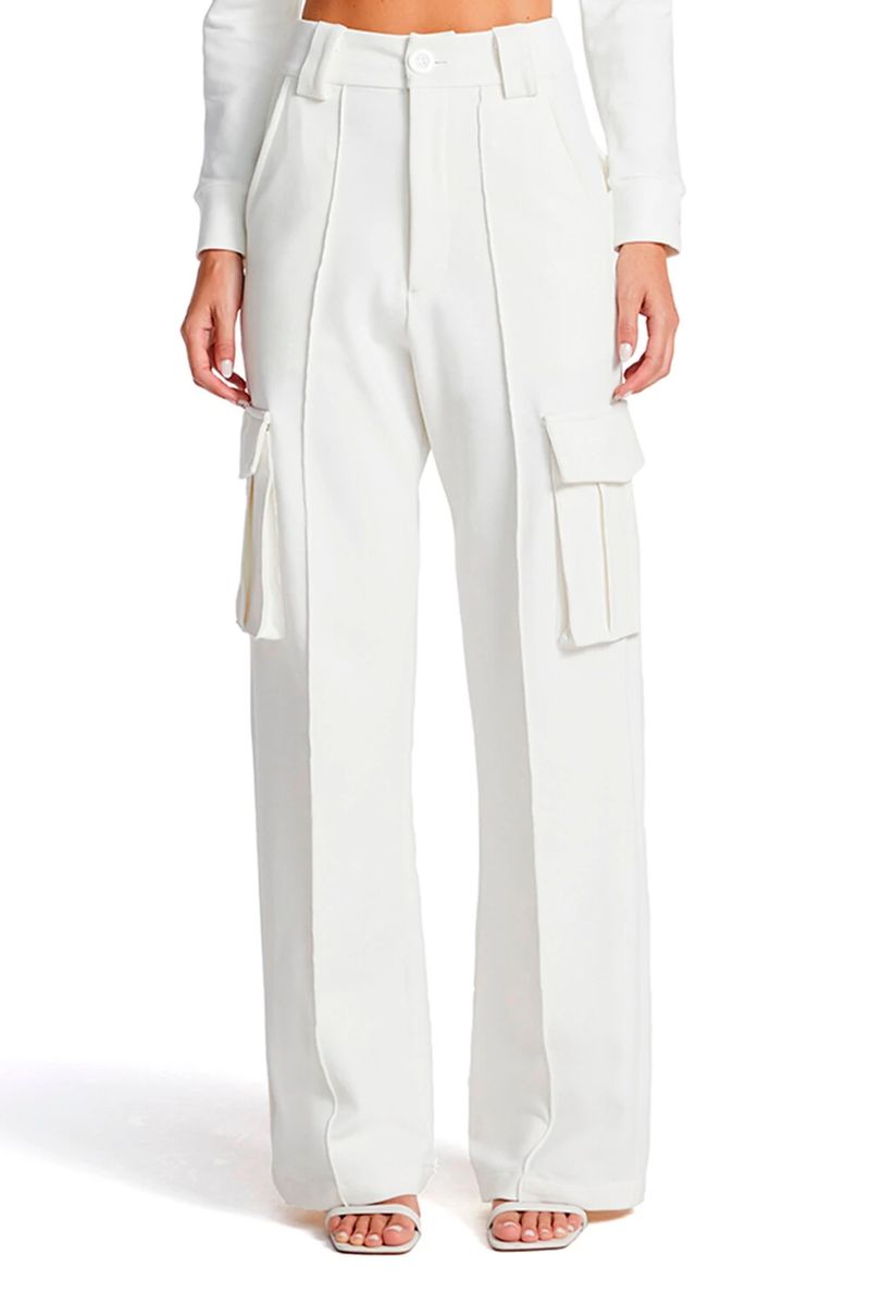 CALÇA PANTALONA DE MALHA COM BOLSO E FRISOS COLEÇÃO VERÃO 24