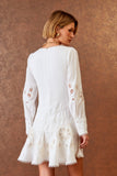 VESTIDO CURTO RICHELIEU MANGA LONGA COLEÇÃO INVERNO 25