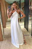 VESTIDO LONGO FRENTE UNICA COM RENDA COLEÇÃO VERÃO 24