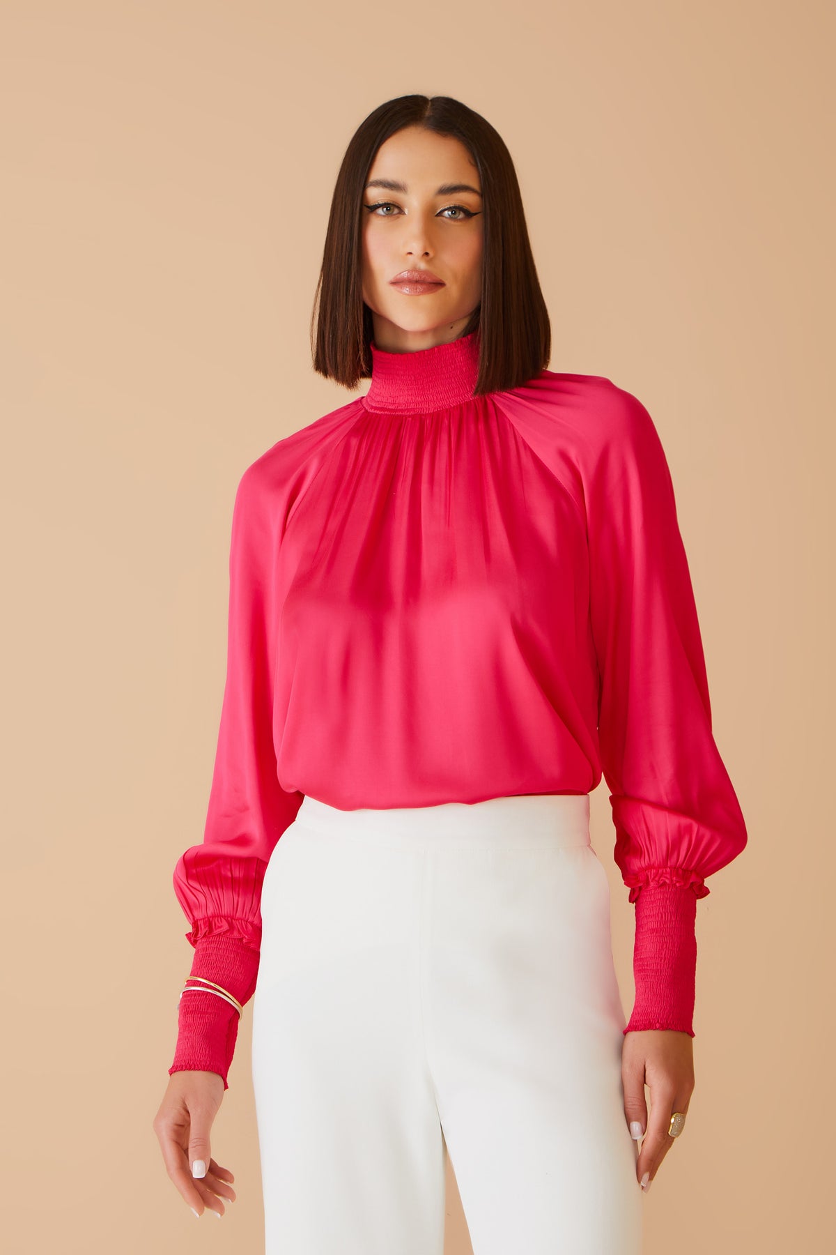 BLUSA GOLA ALTA LASTEX COLEÇÃO INVERNO 23