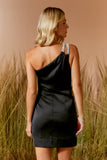 VESTIDO CURTO ALÇA BORDADO PEROLAS COLEÇÃO VERÃO 26