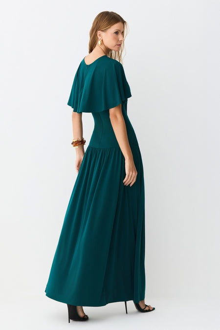 VESTIDO MIDI DETALHE FAIXA CINTURA SOBREPOSICAO FLUIDA COLEÇÃO INVERNO 26