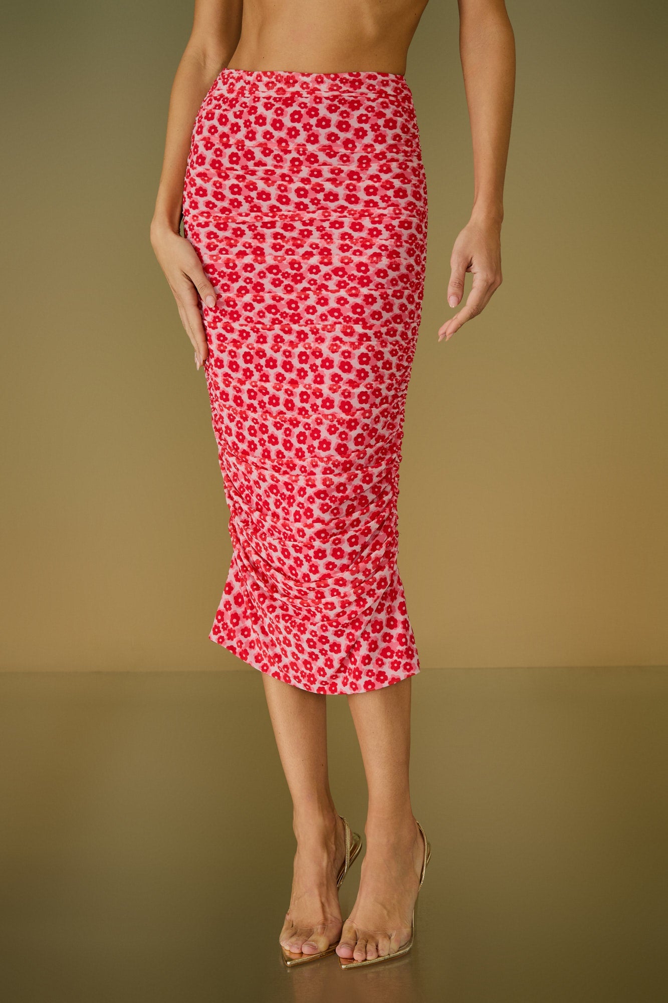 SAIA MIDI GIGI DRAPEADO COLEÇÃO ALTO VERÃO 26