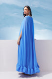 VESTIDO LONGO CAPA BABADO NUVEM COLEÇÃO VERÃO 27