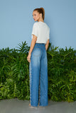 CALÇA JEANS MAJU BORDADO CRISTAL COLEÇÃO VERÃO 26